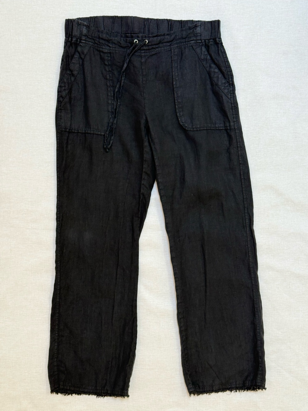 Pure Amici 100% Linen Drawstring Pants Size S